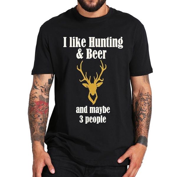 men's t-shirts i like hunting & beer and maybe 3 people t shirt drinking lovers t-shirt 100% cotton soft basic tee, White;black
men's t-shirts i like hunting & beer and maybe 3 people t shirt drinking lovers t-shirt 100% cotton soft basic tee, White;black