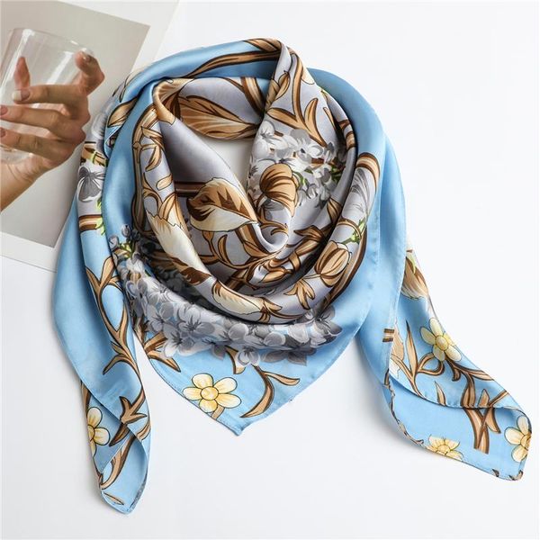 scarves 2021 summer silk square print scarf fashion hair head wraps for women shawls bandana neckerchief accessories, Blue;gray
scarves 2021 summer silk square print scarf fashion hair head wraps for women shawls bandana neckerchief accessories, Blue;gray