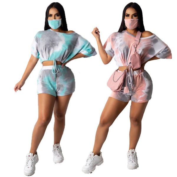 women's tracksuits europe and the united states tracksuit casual fashion digital printing tie dyed short sleeve pants two piece sets, Gray
women's tracksuits europe and the united states tracksuit casual fashion digital printing tie dyed short sleeve pants two piece sets, Gray