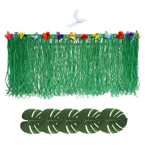 table skirt 1 set green hawaiian party with simulation monstera runner cloth decoration cover
table skirt 1 set green hawaiian party with simulation monstera runner cloth decoration cover