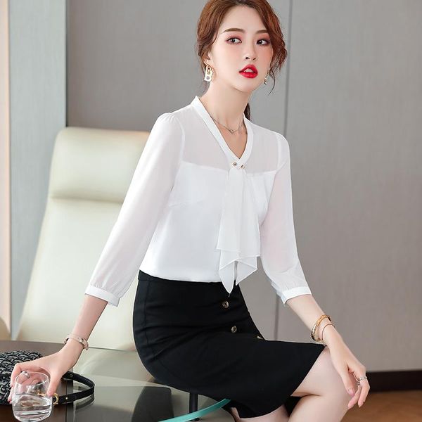 women's blouses & shirts summer formal women chiffon white half sleeve ladies office work wear clothes
women's blouses & shirts summer formal women chiffon white half sleeve ladies office work wear clothes