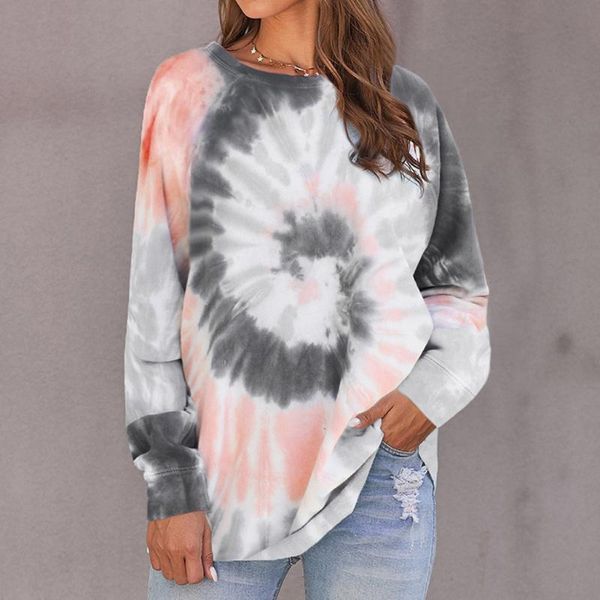 women's t-shirt women tie dye t shirt long sleeve o-neck casual loose plus size female tee autumn cotton color print tshirt clothes #t2, White
women's t-shirt women tie dye t shirt long sleeve o-neck casual loose plus size female tee autumn cotton color print tshirt clothes #t2, White