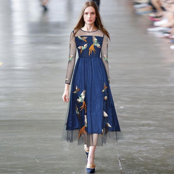 gedivoen fashion runway autumn midi dress women long sleeve animal embroidery mesh party elegant vintage dresses vestidos casual, Black;gray
gedivoen fashion runway autumn midi dress women long sleeve animal embroidery mesh party elegant vintage dresses vestidos casual, Black;gray