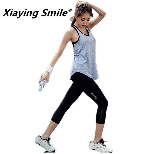 yoga outfits xiaying smile women sleeveless breathable sport running set summer quick dry gym fitness workout sportswear suit, White;red
yoga outfits xiaying smile women sleeveless breathable sport running set summer quick dry gym fitness workout sportswear suit, White;red