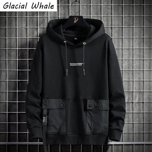 men's hoodies & sweatshirts glacialwhale mens men winter 2021 patchwork multi pockets techwear sweatshirt oversized streetwear hip hop, Black
men's hoodies & sweatshirts glacialwhale mens men winter 2021 patchwork multi pockets techwear sweatshirt oversized streetwear hip hop, Black