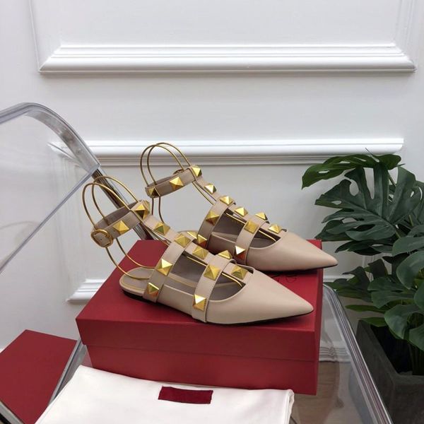 spring and autumn women big rivets flat shoes rivet decoration pointed toe sandals black fashion with dust bag
spring and autumn women big rivets flat shoes rivet decoration pointed toe sandals black fashion with dust bag