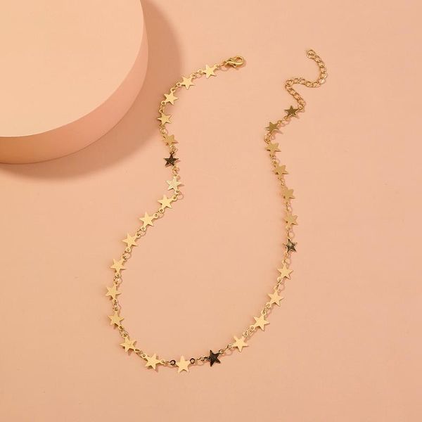 chains 2021 stainless steel gold star collar women clavicle choker necklaces pendants femme chain jewelry gift, Silver
chains 2021 stainless steel gold star collar women clavicle choker necklaces pendants femme chain jewelry gift, Silver