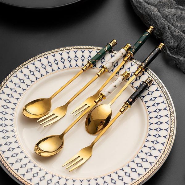 spoons 2pcs/lot ceramic handle spoon ice cream fruit coffee teaspoon dessert cake fork stainless steel cutlery set tableware1
spoons 2pcs/lot ceramic handle spoon ice cream fruit coffee teaspoon dessert cake fork stainless steel cutlery set tableware1