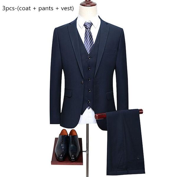 men's suits & blazers 3 piece suit set groom wedding blazer coat trousers waistcoat slim workwear high end large size jacket pants vest, White;black
men's suits & blazers 3 piece suit set groom wedding blazer coat trousers waistcoat slim workwear high end large size jacket pants vest, White;black