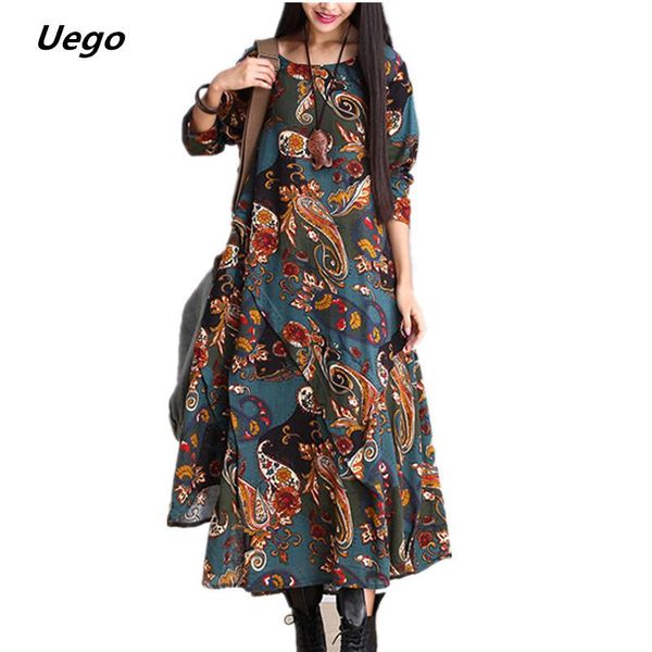 casual dresses uego plus size -xxl women autumn dress vintage print soft cotton linen asymmetrical long sleeve fashion spring, Black;gray
casual dresses uego plus size -xxl women autumn dress vintage print soft cotton linen asymmetrical long sleeve fashion spring, Black;gray