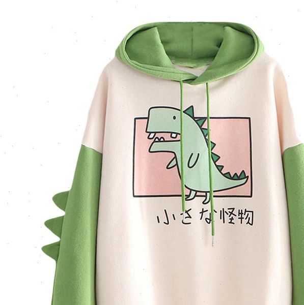 women shirts loose sweater blouse dinosaur print kawaii streetwear harajuku hoodie hoodies poleron mujer japanese style, White
women shirts loose sweater blouse dinosaur print kawaii streetwear harajuku hoodie hoodies poleron mujer japanese style, White