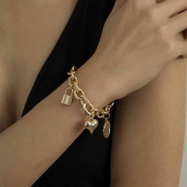 link, chain retro simplicity women bracelet punk style hip hop love geometric lock tag bracelets europe america jewelry holiday gift, Black
link, chain retro simplicity women bracelet punk style hip hop love geometric lock tag bracelets europe america jewelry holiday gift, Black