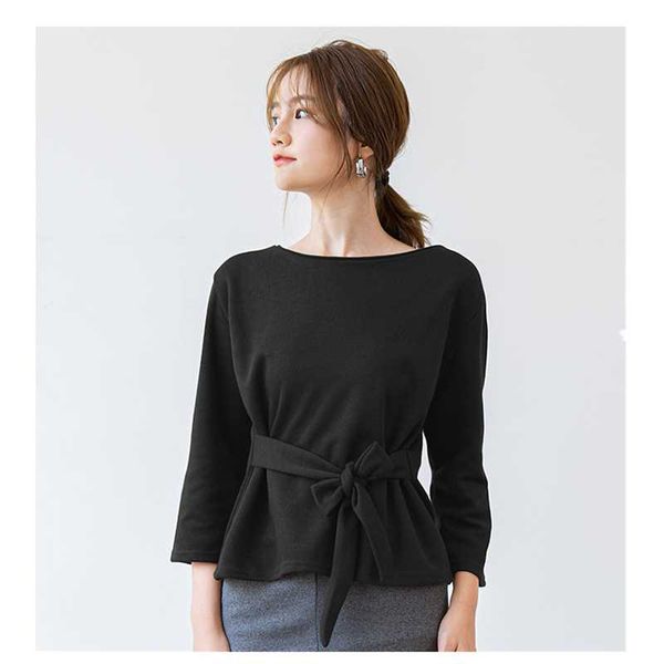 cotton t-shirt women full sleeve elastic bow tshirts big size solid color soft fashion casual round neck streetwear women's, White
cotton t-shirt women full sleeve elastic bow tshirts big size solid color soft fashion casual round neck streetwear women's, White