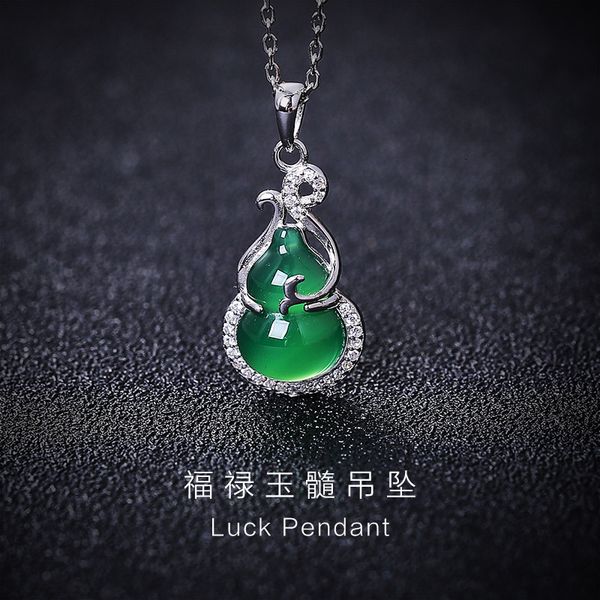 necklace south korean s925 pure silver natural chalcedony gourd pendant classic mother's day gift collarbone jade
necklace south korean s925 pure silver natural chalcedony gourd pendant classic mother's day gift collarbone jade