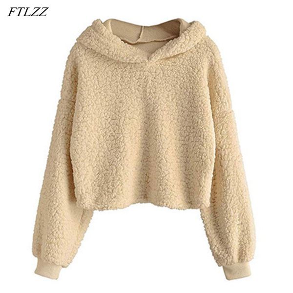 spring women casual loose artificial lamb wool hooded pullovers short vintage ladies long sleeve solid 210423, Black
spring women casual loose artificial lamb wool hooded pullovers short vintage ladies long sleeve solid 210423, Black