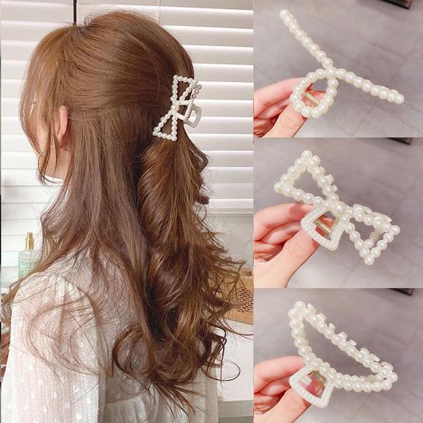 hair accessories 2021 korean pearl bow claw clips crab elegant geometric hairpin for women girl sweet hollow out bath clip
hair accessories 2021 korean pearl bow claw clips crab elegant geometric hairpin for women girl sweet hollow out bath clip
