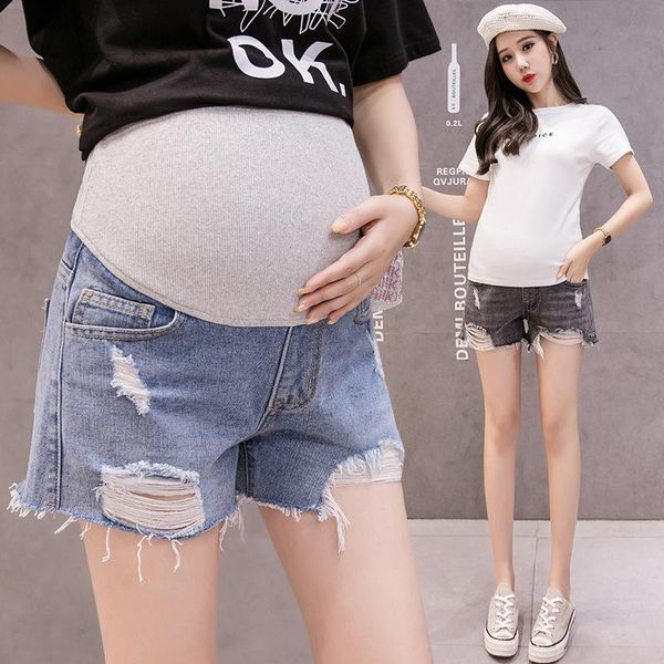 maternity denim shorts elastic waist belly short jeans clothes for pregnant women ripped pregnancy clothing summer bottoms, White
maternity denim shorts elastic waist belly short jeans clothes for pregnant women ripped pregnancy clothing summer bottoms, White