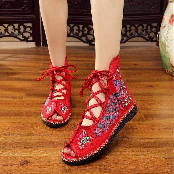 boots brand women embroidered flat exotic style fashion cotton lace-up short retro ladies casual linen shoes woman booties, Black
boots brand women embroidered flat exotic style fashion cotton lace-up short retro ladies casual linen shoes woman booties, Black