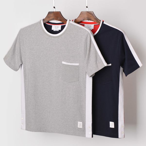 2021 fashion tb brand t- men casual slim cotton shirts summer short sleeve patchwork panelled personality clothing, White;black
2021 fashion tb brand t- men casual slim cotton shirts summer short sleeve patchwork panelled personality clothing, White;black