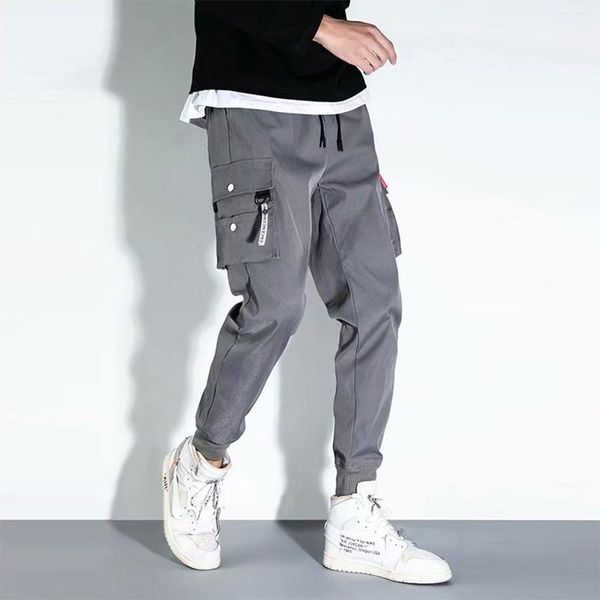 men's pants 2021 harajuku drawstring mid waist jogging trouser casual solid color loose pockets cargo for mens men fashion streetwear, Black
men's pants 2021 harajuku drawstring mid waist jogging trouser casual solid color loose pockets cargo for mens men fashion streetwear, Black