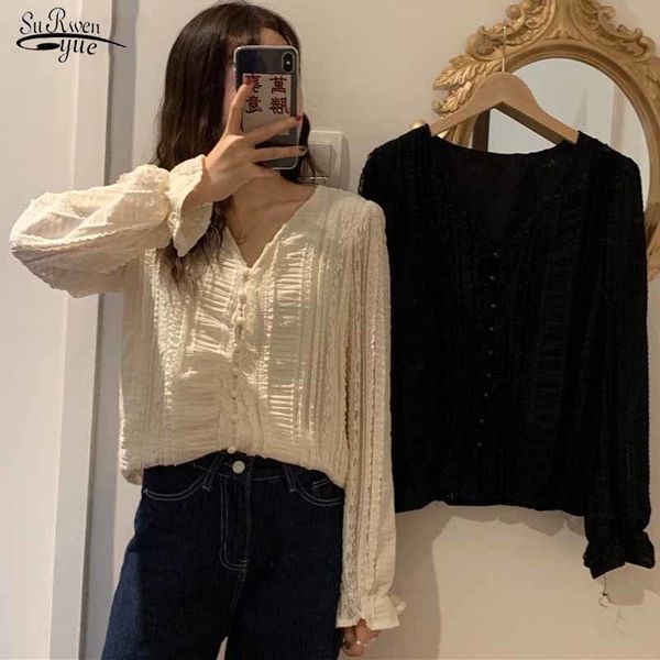 korean style women v-neck pearl buckle lace for women autumn elegant blouse long sleeve shirts blusas mujer 11381 210508, White
korean style women v-neck pearl buckle lace for women autumn elegant blouse long sleeve shirts blusas mujer 11381 210508, White