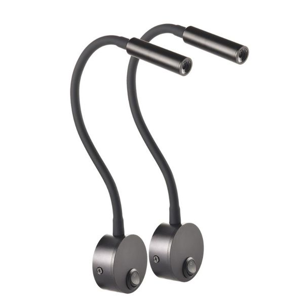 wall lamps 2pcs design reading lamp led 3w for bedside study book black silver white light eu us plug cord
wall lamps 2pcs design reading lamp led 3w for bedside study book black silver white light eu us plug cord