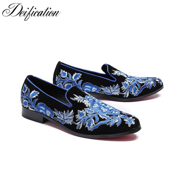 dress shoes luxury blue mocassin homme hand-painted men loafers leather casual flats fashion slip on party, Black
dress shoes luxury blue mocassin homme hand-painted men loafers leather casual flats fashion slip on party, Black