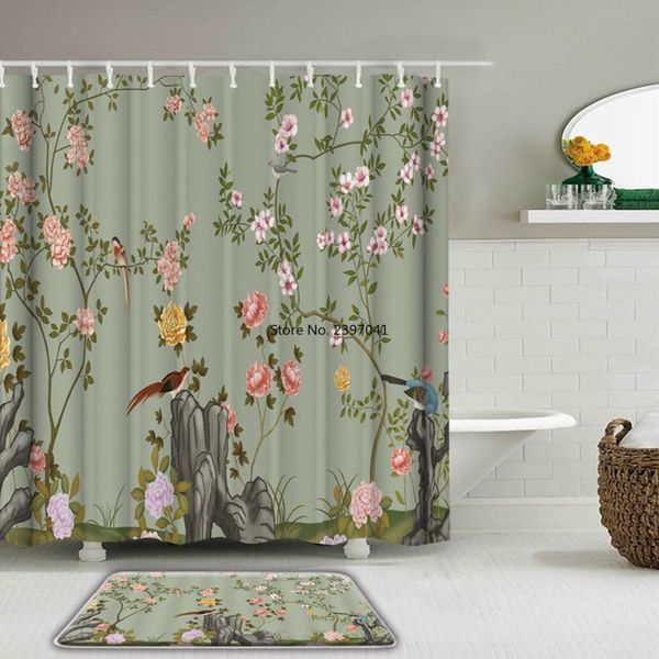 shower curtains chinese style flower birds bathroom decor set toilet non-slip bath mat rug sets waterproof
shower curtains chinese style flower birds bathroom decor set toilet non-slip bath mat rug sets waterproof