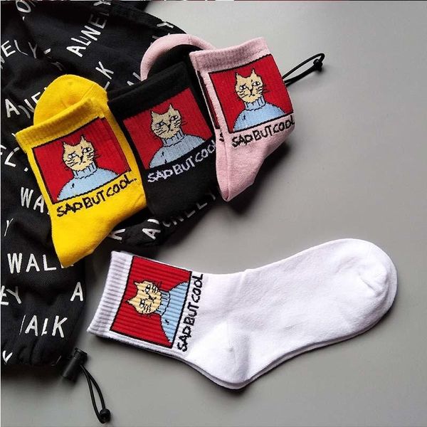 men's socks women cartoon cat sports style fashion animal print skatebord christmas gift, Black
men's socks women cartoon cat sports style fashion animal print skatebord christmas gift, Black
