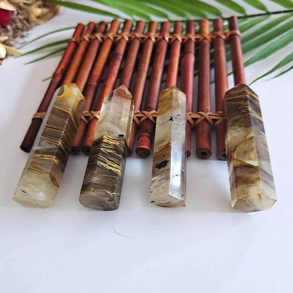 decorative objects & figurines 7-8cm sell melting yellow tiger skin point artificial crystal pillar mineral magic repair healing for home de
decorative objects & figurines 7-8cm sell melting yellow tiger skin point artificial crystal pillar mineral magic repair healing for home de
