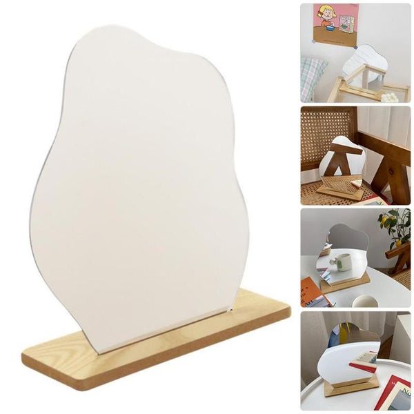 mirrors irregular shape mirror acrylic makeup stand with wooden base edge deskcosmetic
mirrors irregular shape mirror acrylic makeup stand with wooden base edge deskcosmetic