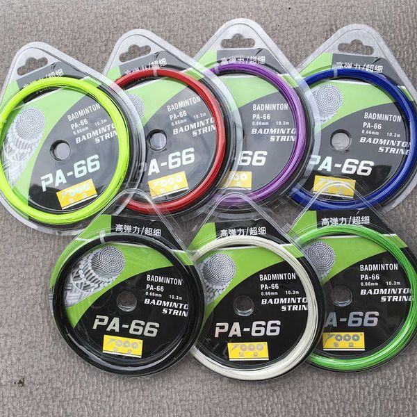 pcs 30lbs quality pa-66 badminton string 0.66mm thin gauge racket strings 6 colors 10m sets
pcs 30lbs quality pa-66 badminton string 0.66mm thin gauge racket strings 6 colors 10m sets