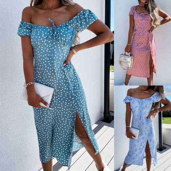 women's clothing dresses 2021 summer dress fashion print split chiffon skirt, Black;gray
women's clothing dresses 2021 summer dress fashion print split chiffon skirt, Black;gray