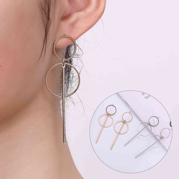 s925 silver needle earrings simple long metal earrings tassel pendant size circle earrings female
s925 silver needle earrings simple long metal earrings tassel pendant size circle earrings female