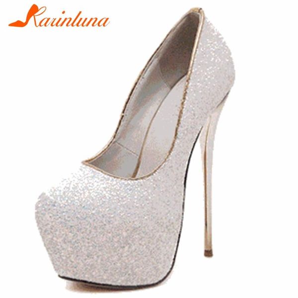 dress shoes karin ladies slip on platform brand party club shallow pumps bling shiny fashion high heels women spring, Black
dress shoes karin ladies slip on platform brand party club shallow pumps bling shiny fashion high heels women spring, Black