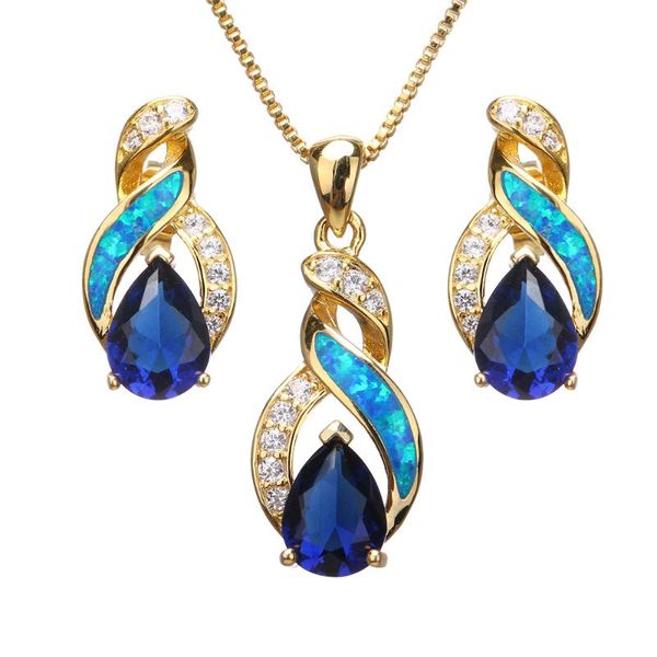 earrings & necklace hermosa fire australian opal jewelry set yellow golden pendant modern 8 design beauty women gift js9, Silver
earrings & necklace hermosa fire australian opal jewelry set yellow golden pendant modern 8 design beauty women gift js9, Silver