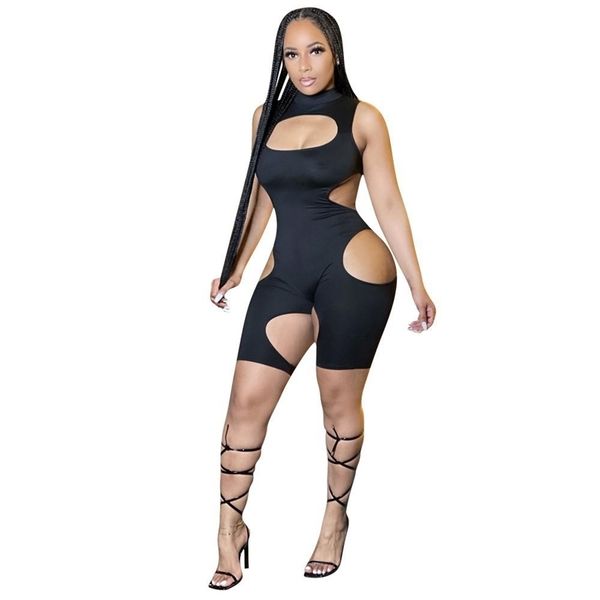 product all black side hollow out trendy chic holiday party women jumpsuits romper bodycon playsuits gym clothing 210525, Black;white
product all black side hollow out trendy chic holiday party women jumpsuits romper bodycon playsuits gym clothing 210525, Black;white