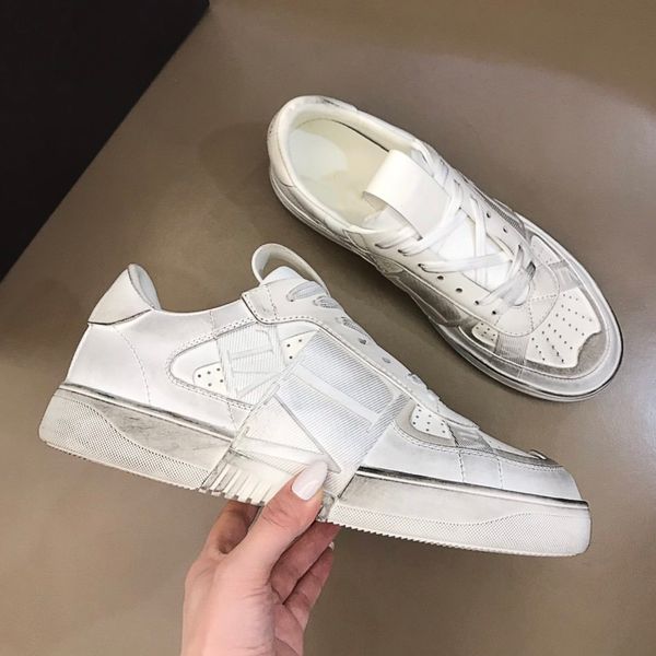 2021ss luxury designer men sneakers fashion genuine leather platform shoes outdoor sport flat casual party wedding shoes with box, Black
2021ss luxury designer men sneakers fashion genuine leather platform shoes outdoor sport flat casual party wedding shoes with box, Black
