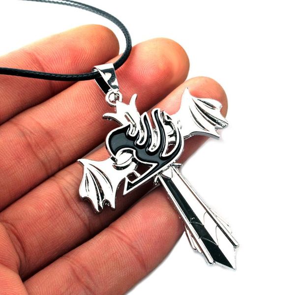 pendant necklaces anime fairy tail black enamel rotatable cross necklace for men women metal choker fans cospaly party jewelry, Silver
pendant necklaces anime fairy tail black enamel rotatable cross necklace for men women metal choker fans cospaly party jewelry, Silver