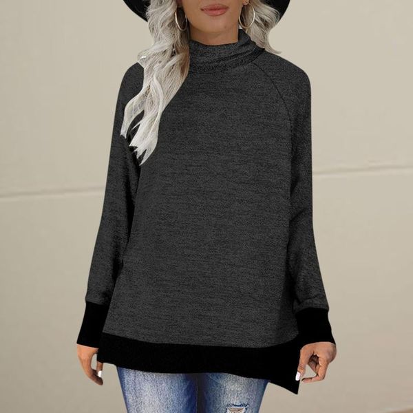 women's hoodies & sweatshirts autumn and winter hoodie women matching solid color turtleneck vintage casual elegant plus size pullover, Black
women's hoodies & sweatshirts autumn and winter hoodie women matching solid color turtleneck vintage casual elegant plus size pullover, Black