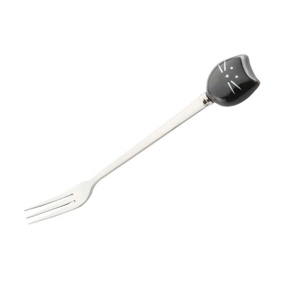 forks 1 pc ceramic and stainless steel small cartoon kitty dessert fruit (black kitty)
forks 1 pc ceramic and stainless steel small cartoon kitty dessert fruit (black kitty)