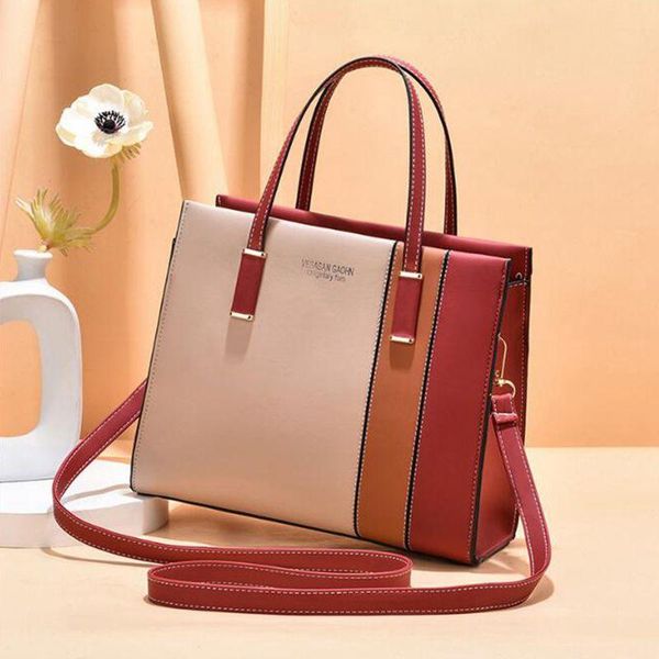 fashion commuter female bag stitching all-match messenger shoulder handbag square tote bolso de mujer cross body
fashion commuter female bag stitching all-match messenger shoulder handbag square tote bolso de mujer cross body