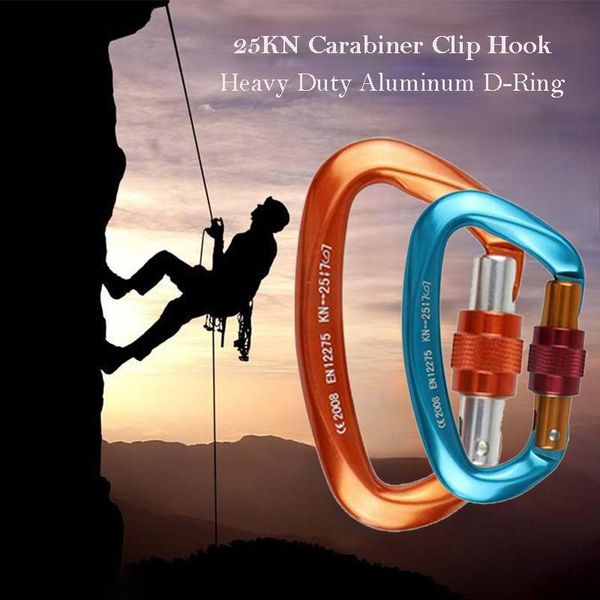 carabiner clip hook heavy duty aluminum d-ring screw lock rock climbing gear cords, slings and webbing
carabiner clip hook heavy duty aluminum d-ring screw lock rock climbing gear cords, slings and webbing