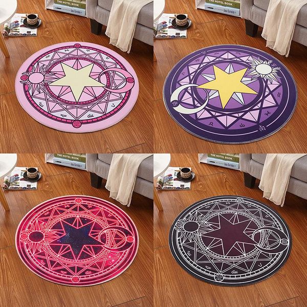 carpets anime cardcaptor sakura mat magic array carpet circle cartoon cute soft comfortablecircular children's for home placement
carpets anime cardcaptor sakura mat magic array carpet circle cartoon cute soft comfortablecircular children's for home placement