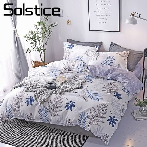 bedding sets solstice home textile sets white branches leaf print duvet cover pillowcase flat sheet woman teen girl's bed linen mwys 
bedding sets solstice home textile sets white branches leaf print duvet cover pillowcase flat sheet woman teen girl's bed linen mwys