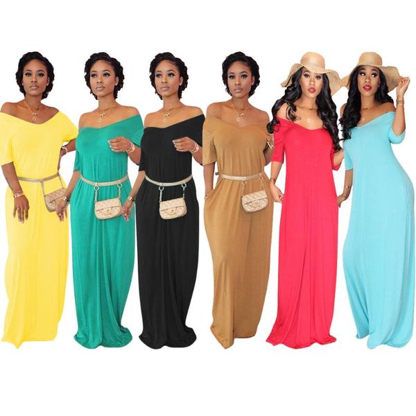 casual dresses 11ts1015 summer women long dress solid loose off the shoulder vestidos plus size, Black;gray
casual dresses 11ts1015 summer women long dress solid loose off the shoulder vestidos plus size, Black;gray