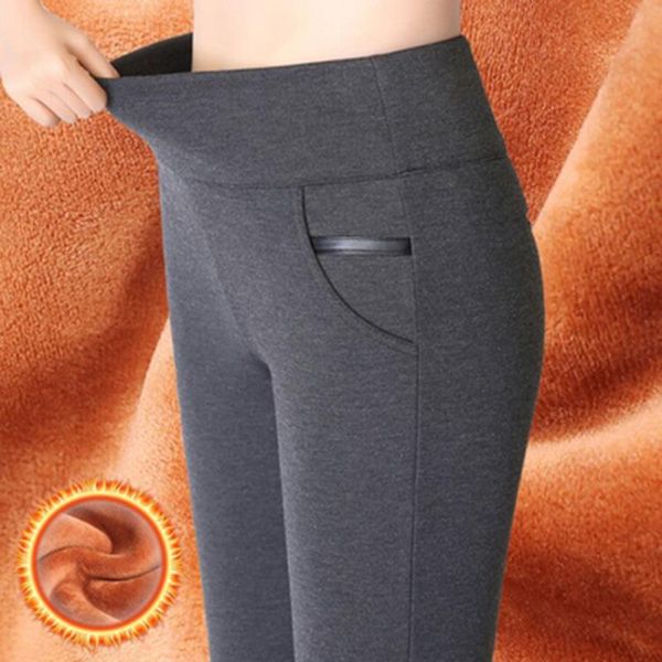 women's pants & capris women winter warm velvet thick trousers high waist elastic middle aged mother stretch straight plus size 5xl, Black;white 
women's pants & capris women winter warm velvet thick trousers high waist elastic middle aged mother stretch straight plus size 5xl, Black;white