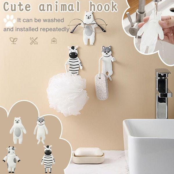 hooks & rails creative cartoon animal shape hook adorable pet bendable fun pvc flexible glue seamless fridge key holder hanger #38
hooks & rails creative cartoon animal shape hook adorable pet bendable fun pvc flexible glue seamless fridge key holder hanger #38