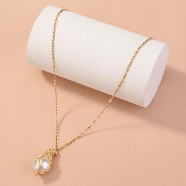 chains fashion fresh style natural baroque pearl pendant women's golden romantic party wedding wrapped luxury girl necklace, Silver
chains fashion fresh style natural baroque pearl pendant women's golden romantic party wedding wrapped luxury girl necklace, Silver
