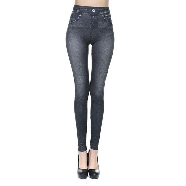 women's leggings 2021 seamless high waist sculpting tight-fitting fake pocket ankle-length imitation denim, Black
women's leggings 2021 seamless high waist sculpting tight-fitting fake pocket ankle-length imitation denim, Black